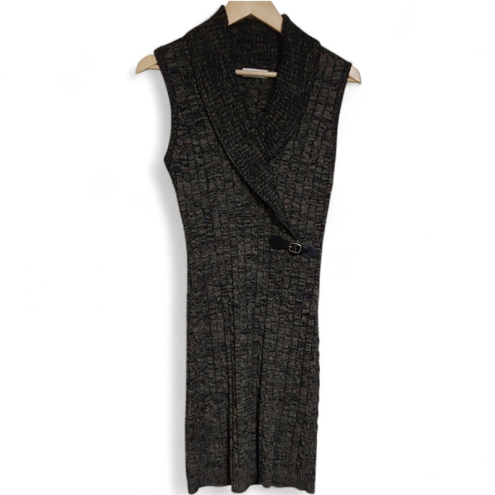 💚Calvin Klein Charcoal Knit Sweater Dress